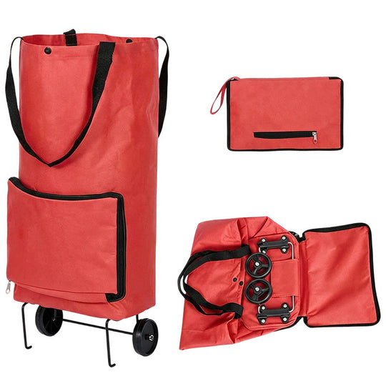 📢📢Limited-Time 40% Off！⏰️Foldable Shopping Trolley Bag