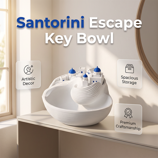 🏺 50% OFF! Ocean Theme Key Tray – blue & white ceramic, handcrafted detail – perfect entryway décor. 🏠💙