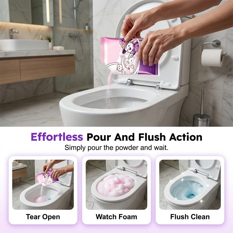 ⏳Limited time – 30% OFF⏰Automatic Foaming Toilet Bowl Cleaner Powder(5-piece set)