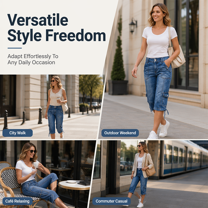 👖 LIMITED-TIME 50% OFF! Women’s Vintage Casual Mules Denim Pants, Slim Fit Stylish Daily Wear Trousers