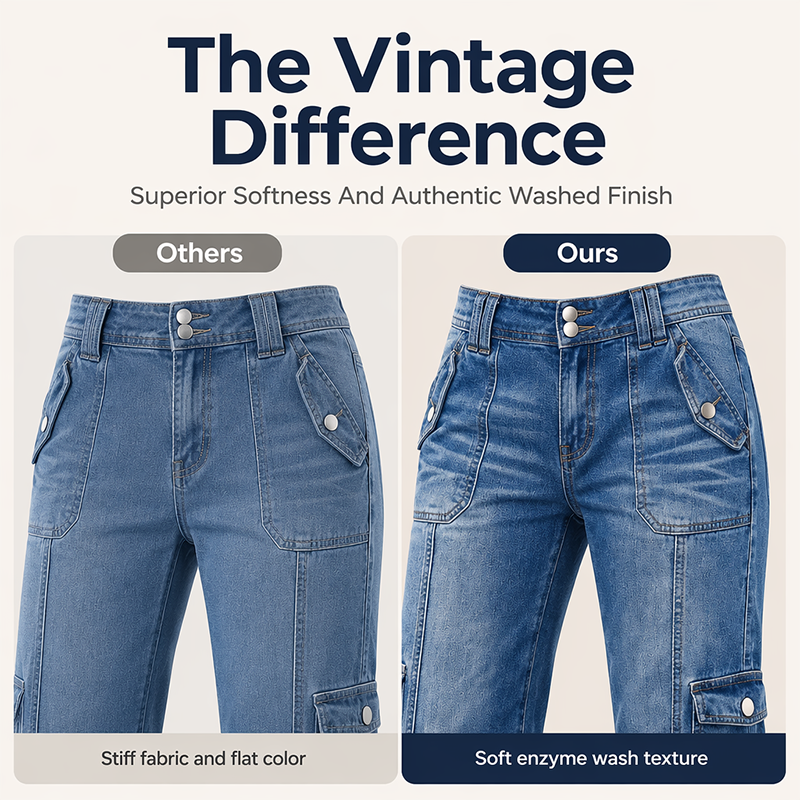 👖 LIMITED-TIME 50% OFF! Women’s Vintage Casual Mules Denim Pants, Slim Fit Stylish Daily Wear Trousers
