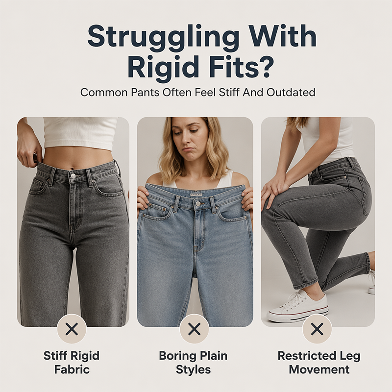 👖 LIMITED-TIME 50% OFF! Women’s Vintage Casual Mules Denim Pants, Slim Fit Stylish Daily Wear Trousers