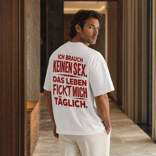 🧥 Men's Funny German Slogan T-Shirt — Sarcastic Quote Tee with Witty Text Design