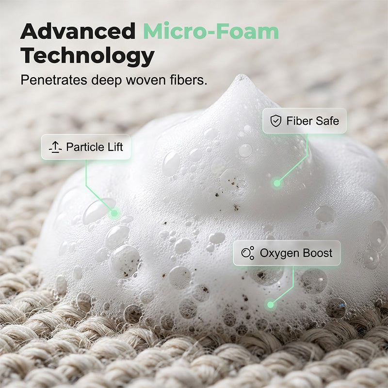 🧹🔥LIMITED TIME 50% OFF! Waterless Carpet Foam Stain Remover, No-Rinse Fabric Cleaning Foam with Free Cleaning Towel for Carpet, Sofa, Mattress, Car Upholstery
