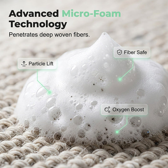 🧹🔥LIMITED TIME 50% OFF! Waterless Carpet Foam Stain Remover, No-Rinse Fabric Cleaning Foam with Free Cleaning Towel for Carpet, Sofa, Mattress, Car Upholstery