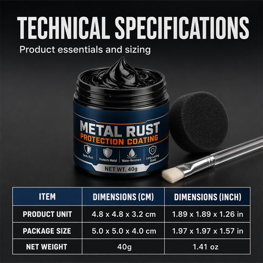 🥳2026 HOT SALE🥳🏠 50% OFF! Metal Rust Protection Black Repair Paste – Restores rusty gates, railings & tools. Forms protective coating – no need to replace! 🛡️✨