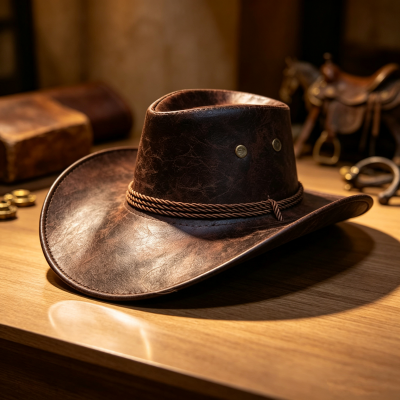 🎁 2026 New Arrivals 40% OFF 💥 Vintage Wide-Brim Cowboy Hat with Adjustable Strap – Timeless Western Style & Perfect Sun Protection 🌵✨