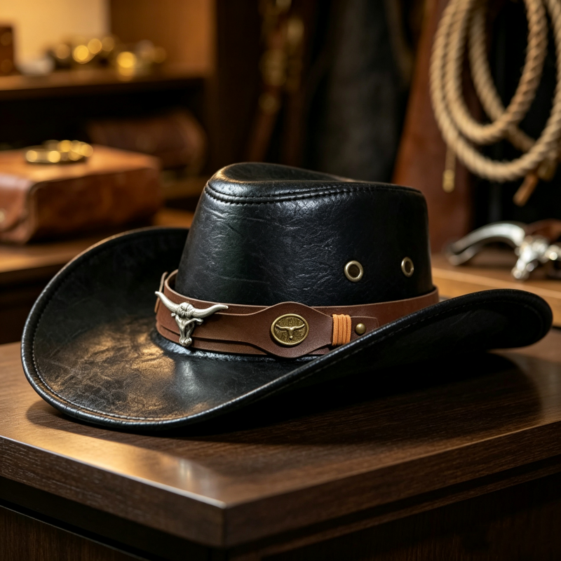 🎁 2026 New Arrivals 40% OFF 💥 Vintage Wide-Brim Cowboy Hat with Adjustable Strap – Timeless Western Style & Perfect Sun Protection 🌵✨
