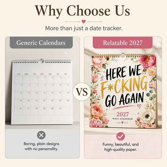 🎁LIMITED SALE BUY 2 GET 1 FREE!!✨💞50K+ SOLD! 🔥Funny 2027 Wall Calendar Calendar for Women