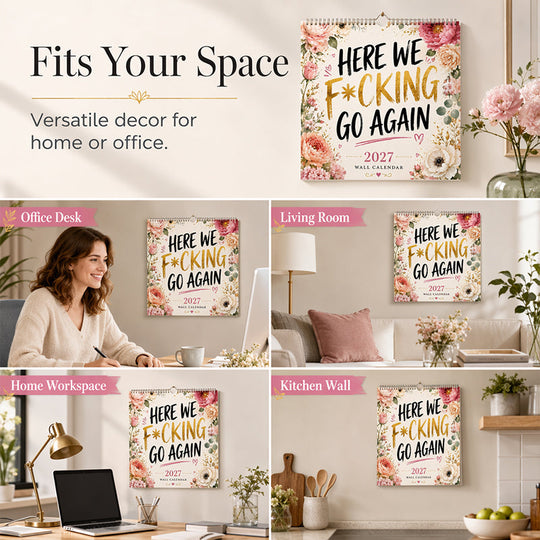 🎁LIMITED SALE BUY 2 GET 1 FREE!!✨💞50K+ SOLD! 🔥Funny 2027 Wall Calendar Calendar for Women