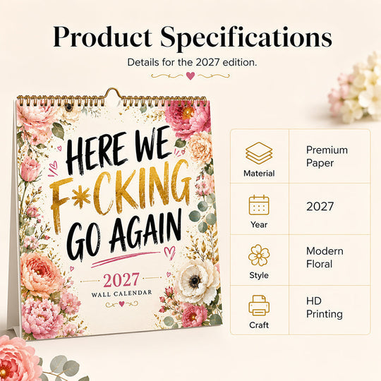 🎁LIMITED SALE BUY 2 GET 1 FREE!!✨💞50K+ SOLD! 🔥Funny 2027 Wall Calendar Calendar for Women