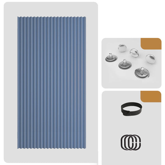 ⭐No-Drill Magnetic Accordion Door Curtain