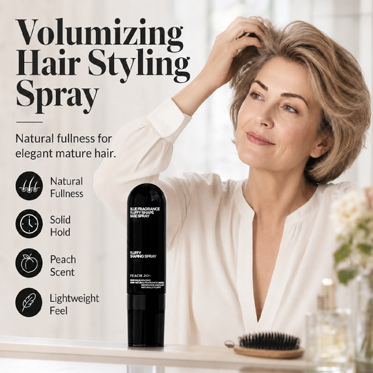 🎉50% Off! 👩 Peach-scented volumizing & setting spray—for lightweight, bouncy hair and long-lasting hold.
