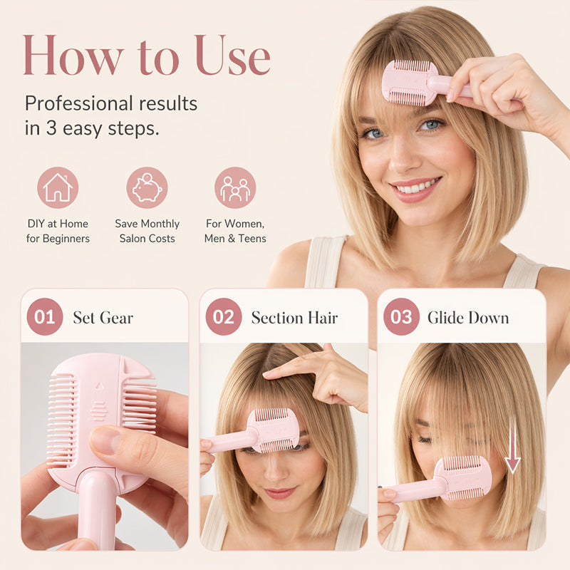 🎉Limited Offer！🎁Portable Dual-Use Hair Trimming Comb