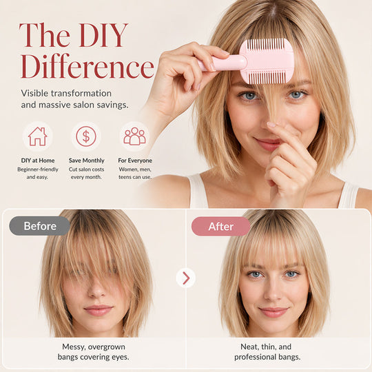 🎉Limited Offer！🎁Portable Dual-Use Hair Trimming Comb