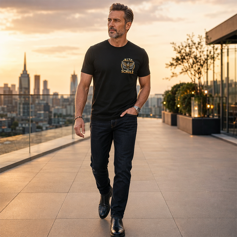 ⏳Time-Limited Special⏰American Eagle Short Sleeve T-Shirt – Breathable Crew Neck & Fade-Resistant Print for All-Day Comfort