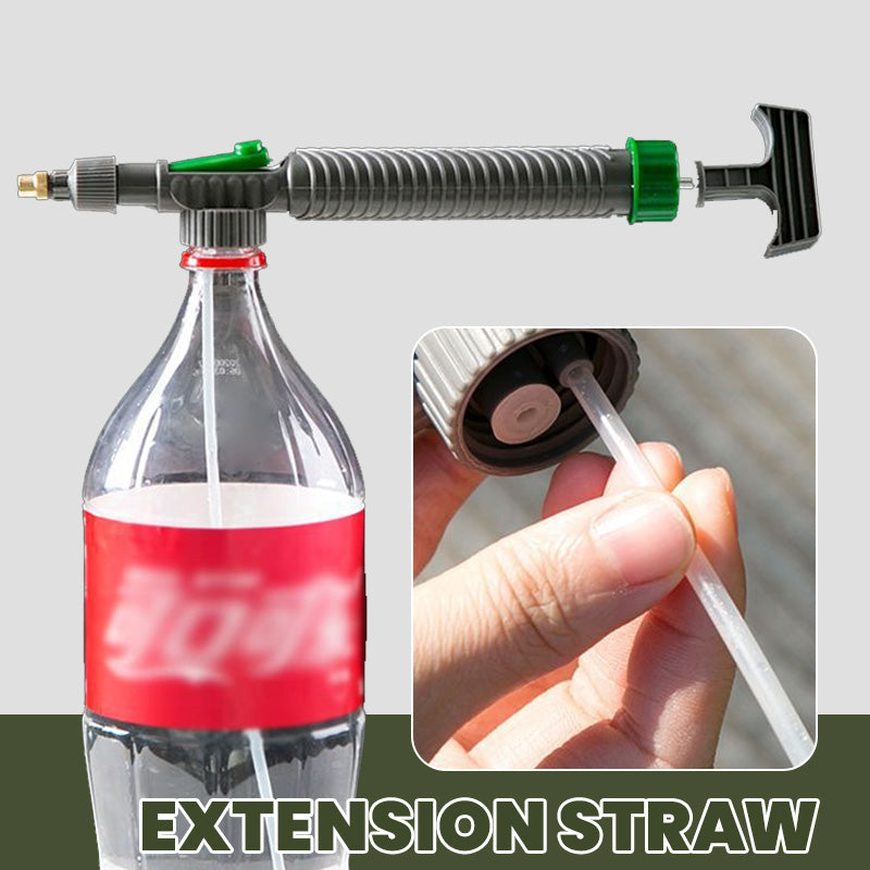 🌿50% OFF NOW! Manual Drink Bottle Sprayer with Adjustable Nozzle‑Portable DIY Garden Spray Tool, Fits Standard Plastic Bottles for Plant Watering, Fertilizing & Pest Control