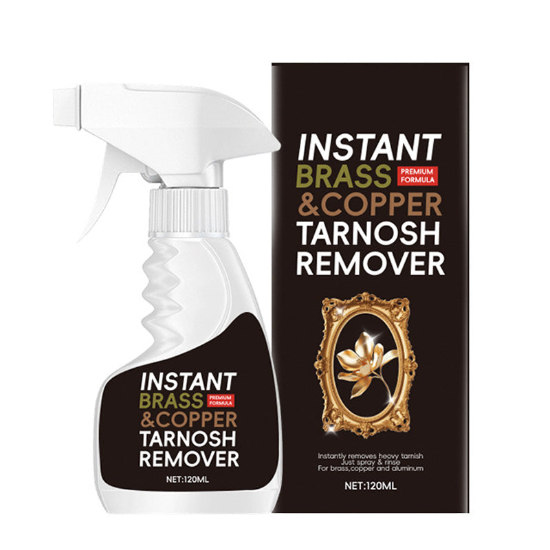 ✨50% OFF NOW ! 🧴Instant Brass Tarnish Remover Spray – Fast Shine Restoration, Protective Layer, Multi-Surface Metal Polish Cleaner