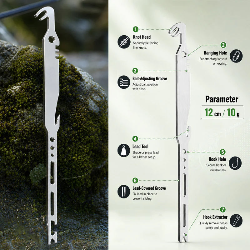 📢📢Limited Time Special !! 🎣6-in-1 Stainless Steel Fishing Multi Tool Hook Remover and Knot Tyer