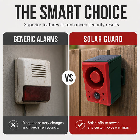🎉 2026 Sale — Over 14,000 Sold! 💡 Solar Security Light with Motion Alarm – Bright Light + Loud Siren, Wire-Free, Weatherproof! 🔒