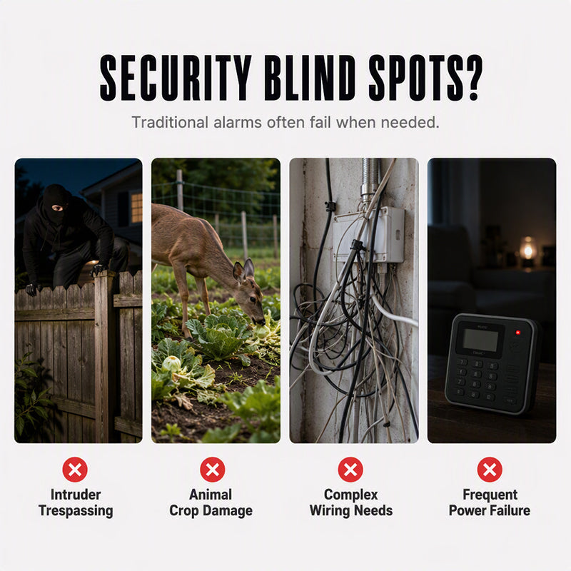 🎉 2026 Sale — Over 14,000 Sold! 💡 Solar Security Light with Motion Alarm – Bright Light + Loud Siren, Wire-Free, Weatherproof! 🔒