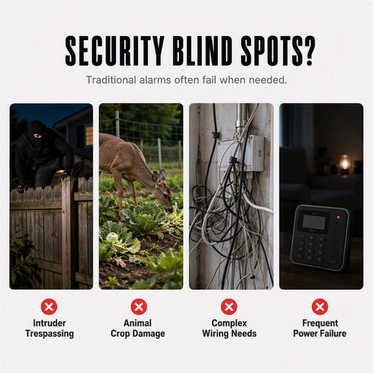 🎉 2026 Sale — Over 14,000 Sold! 💡 Solar Security Light with Motion Alarm – Bright Light + Loud Siren, Wire-Free, Weatherproof! 🔒