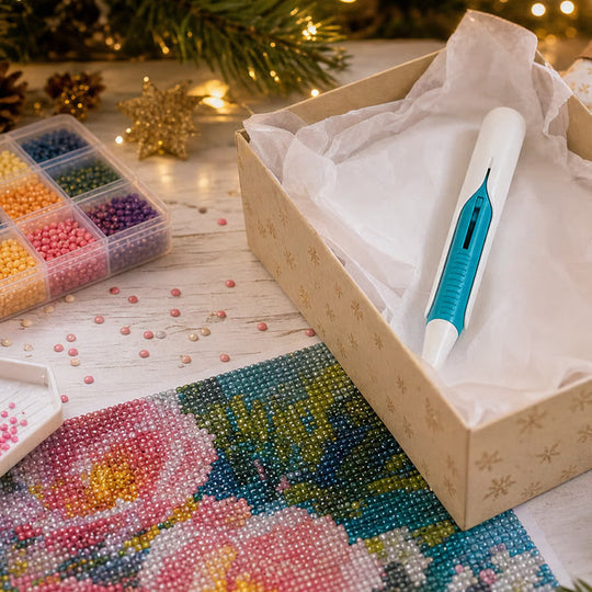 📢📢Last day: 40% off! 💎 Diamond painting pen and automatic bead dispenser tray kit