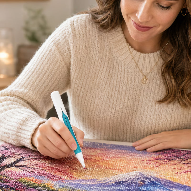 📢📢Last day: 40% off! 💎 Diamond painting pen and automatic bead dispenser tray kit