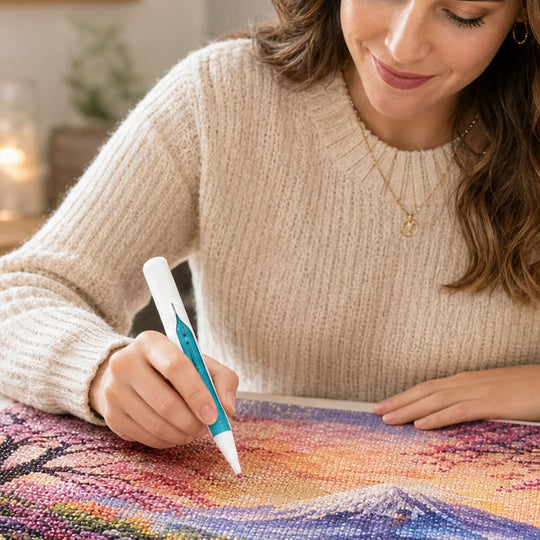 📢📢Last day: 40% off! 💎 Diamond painting pen and automatic bead dispenser tray kit