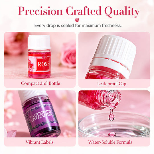 🔥Limited Time 66% Off！🎁🌺The fresh scent lifts your mood！🌷12-Pack Water Soluble Essential Oils Set