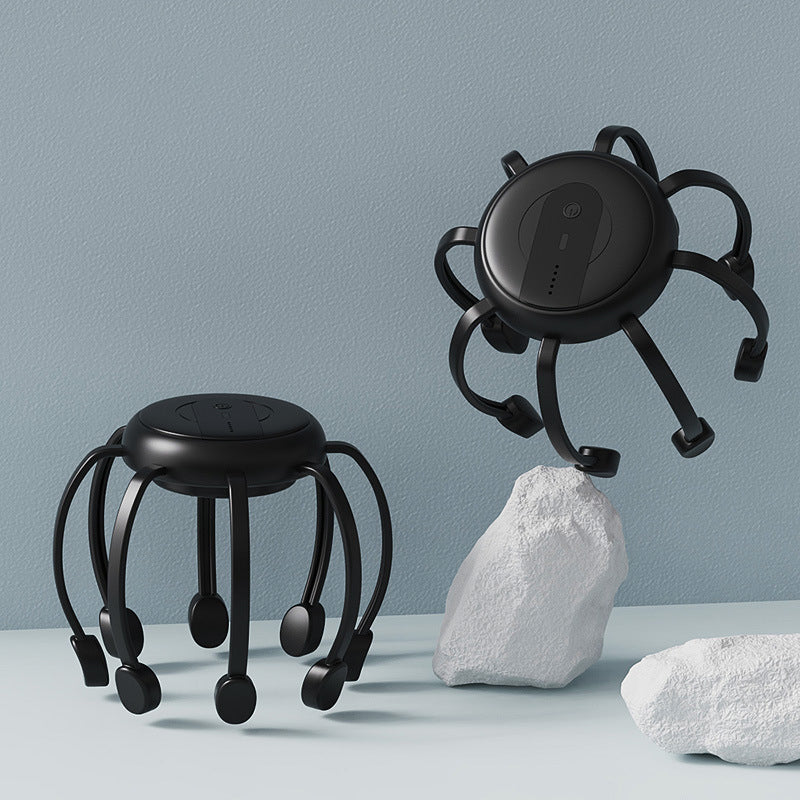 💆‍♀️ Intelligent Octopus Head Massager – Electric Scalp Massager for Stress Relief & Better Sleep, 360° All-Round Vibration, USB-C Rechargeable 🧘✨
