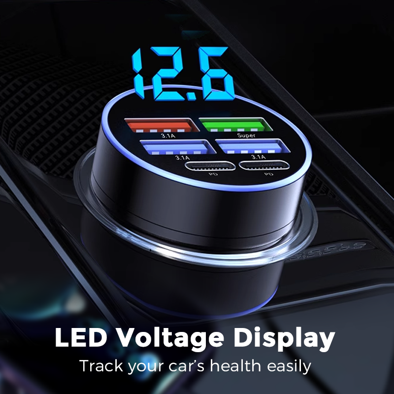 ⚡ Fast Charge All Your Devices at Once – 6‑in‑1 PD & QC Car Adapter. 44k+ UK Drivers Trust It. Free UK Delivery