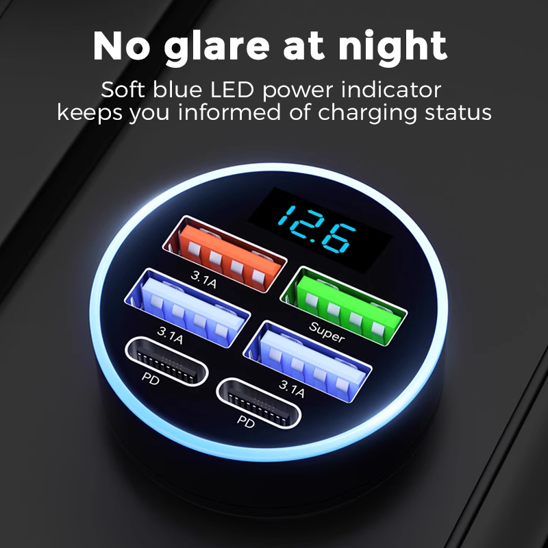 ⚡ Fast Charge All Your Devices at Once – 6‑in‑1 PD & QC Car Adapter. 44k+ UK Drivers Trust It. Free UK Delivery