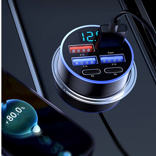 ⚡ Fast Charge All Your Devices at Once – 6‑in‑1 PD & QC Car Adapter. 44k+ UK Drivers Trust It. Free UK Delivery