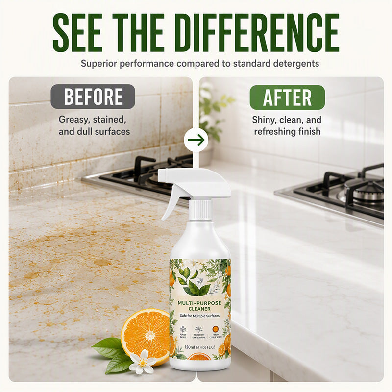 🎁LIMITED SALE BUY 2 GET 1 FREE!!✨🧴🧽 Heavy Duty Kitchen Degreaser Spray – Powerful Grease Remover For Home Cleaning