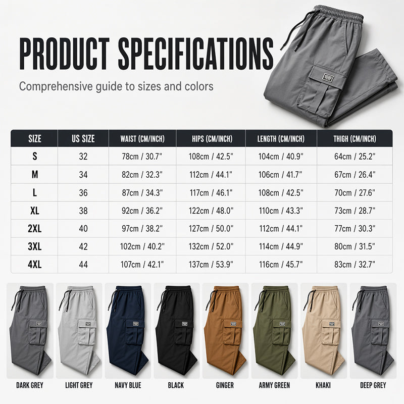 ⏳Limited time Sale 70% OFF🏆Men's Casual Loose Fit Cargo Pants