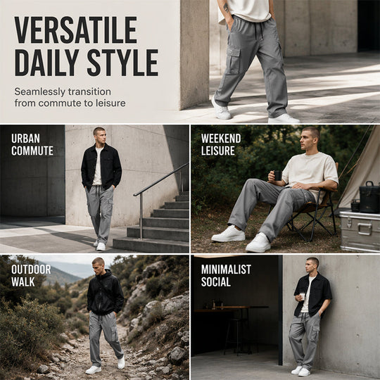 ⏳Limited time Sale 70% OFF🏆Men's Casual Loose Fit Cargo Pants