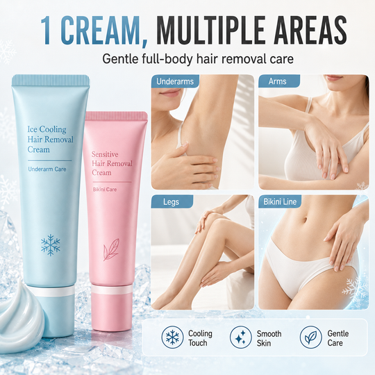 🥳2026 TOP PICK🥳 Hair Removal Cream – Enriched with Rose & Lavender Oil, Niacinamide Brightening – Inhibits Regrowth, Longer-Lasting Smoothness! 💖💨