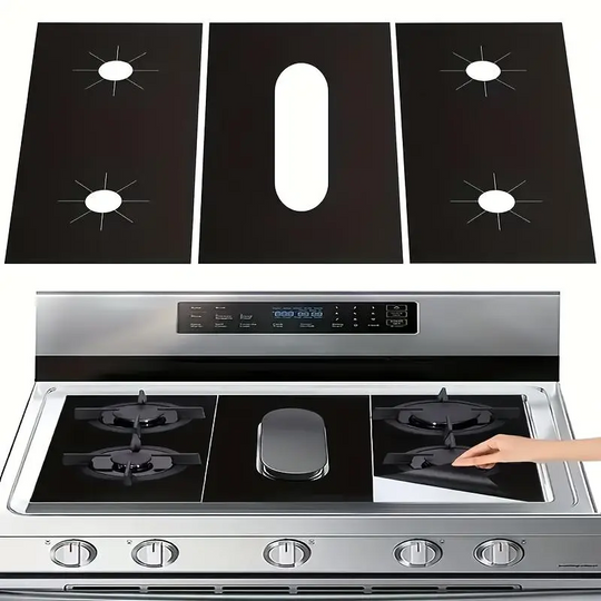🍳 Hot Sale 50% OFF 🔥Stop Scrubbing Burnt-On Grease – Reusable Gas Hob Protectors, Heat-Resistant to 260°C