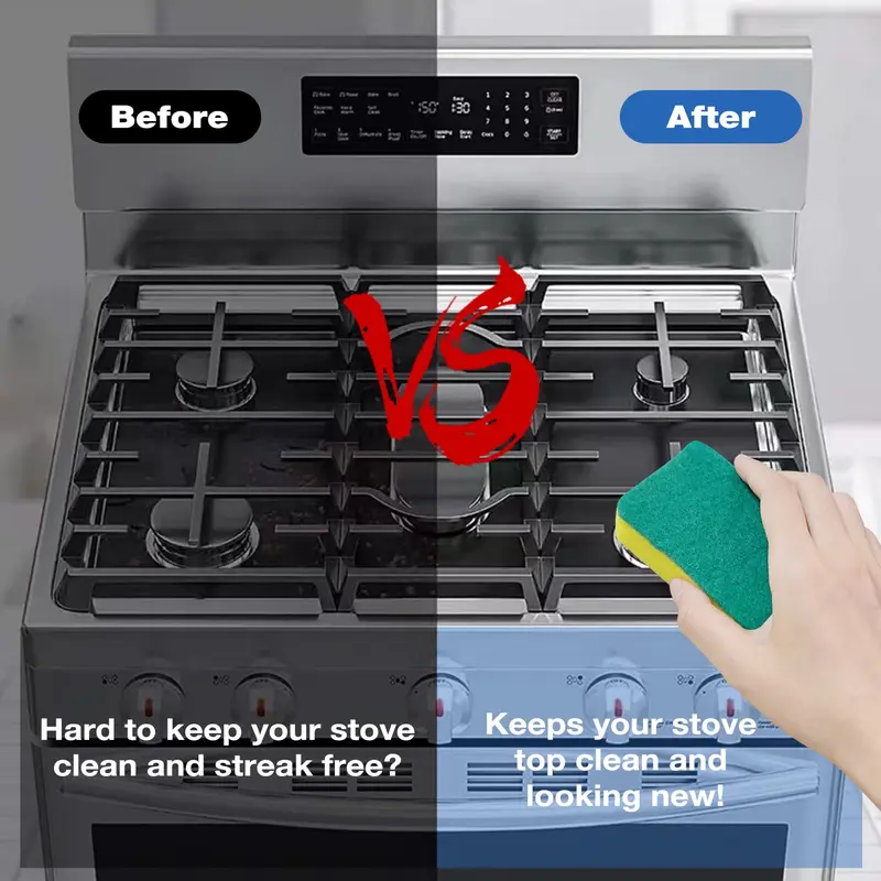 🍳 Hot Sale 50% OFF 🔥Stop Scrubbing Burnt-On Grease – Reusable Gas Hob Protectors, Heat-Resistant to 260°C