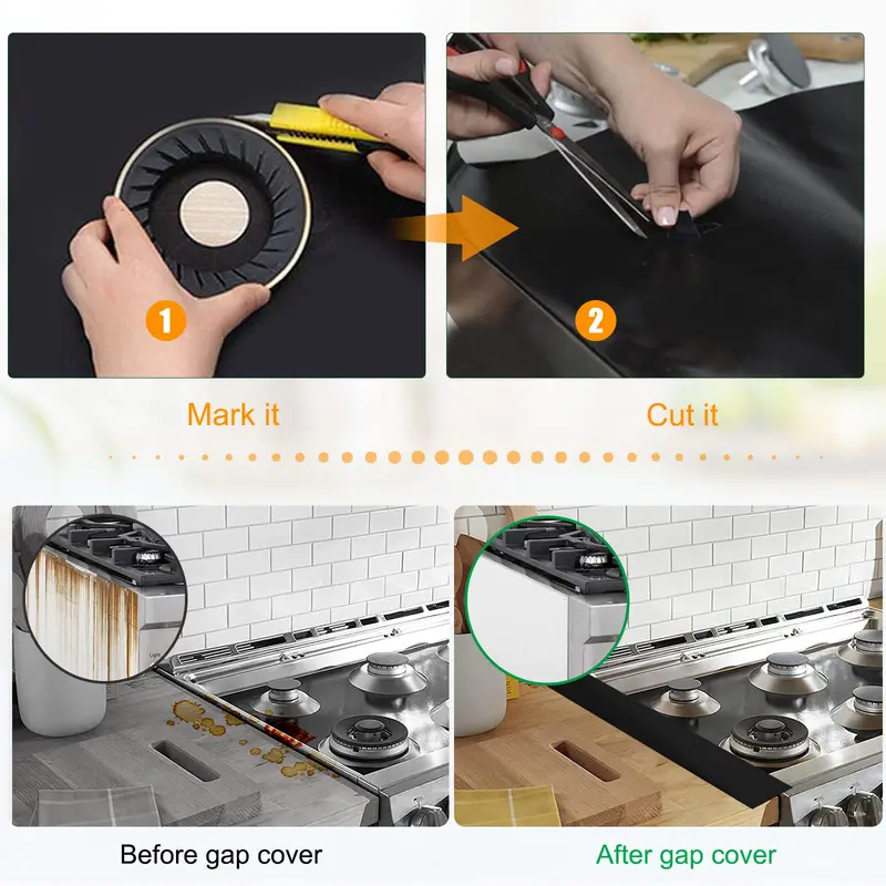 🍳 Hot Sale 50% OFF 🔥Stop Scrubbing Burnt-On Grease – Reusable Gas Hob Protectors, Heat-Resistant to 260°C