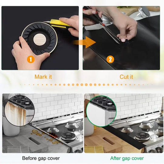 🍳 Hot Sale 50% OFF 🔥Stop Scrubbing Burnt-On Grease – Reusable Gas Hob Protectors, Heat-Resistant to 260°C