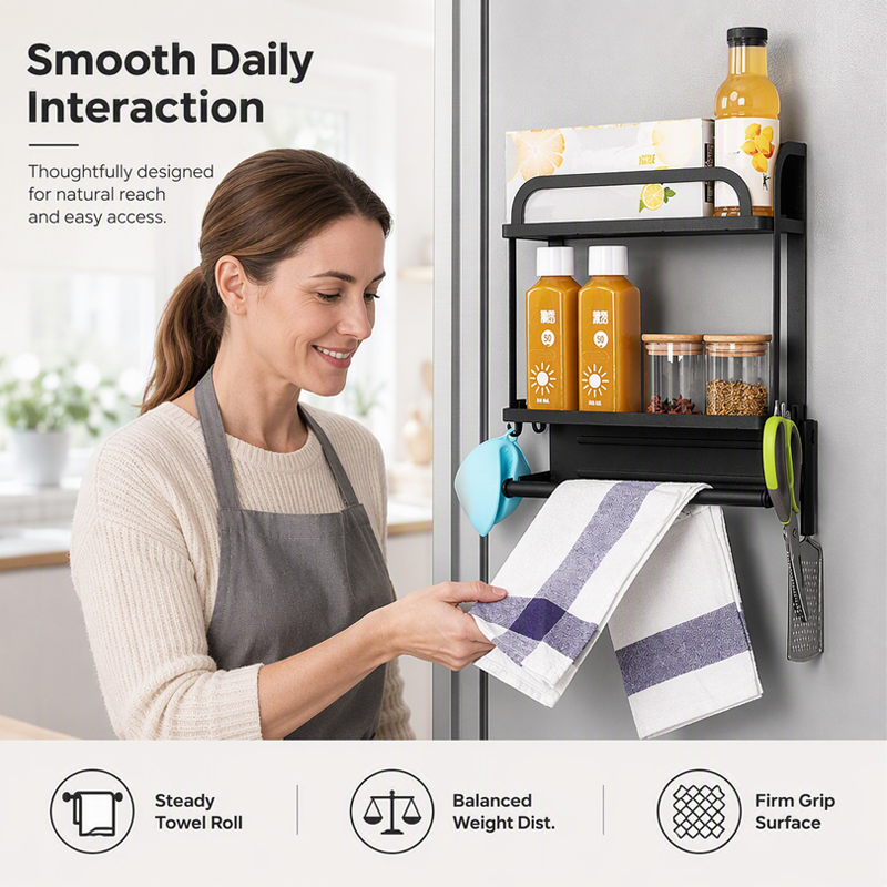 🧲Magnetic Fridge Organizer Rack