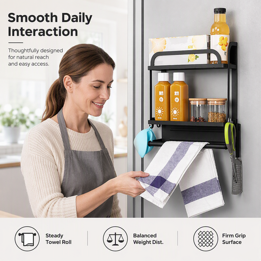 🧲Magnetic Fridge Organizer Rack