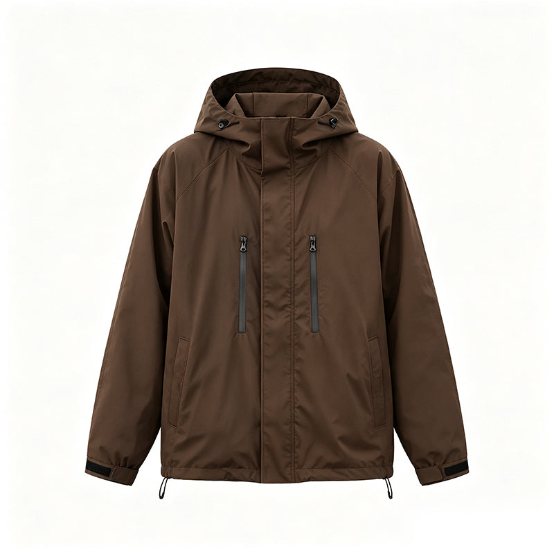 📢📢2026 HOT SALE!!🔥Windproof Hooded Cargo Jacket Waterproof Outdoor Streetwear Coat