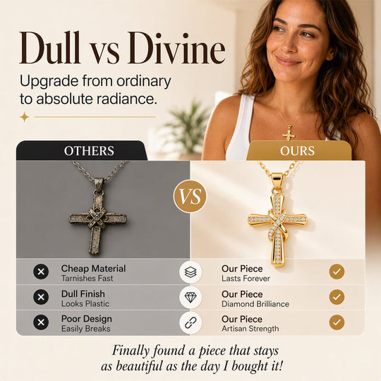 💫 LIMITED TIME 50% OFF! Women's Sparkling Twisted Knot Cross Pendant Necklace – Elegant Faith-Inspired Design with Brilliant Shine ✨