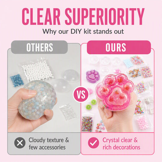 🥳2026 HOT SALE🥳💞50K+ SOLD! 🐱🧊 50% OFF! DIY Fried Ice Squishy Toy Kit – Cat claw design, crystal clear squishy fun. Creative sensory play & stress relief for kids – from £16.99! Buy more, save more! 🎨✨