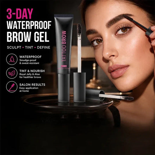 ✨BUY 1 GET 1 FREE! Semi‑Permanent Long‑Lasting Waterproof Eyebrow Gel, Peel‑Off Tattoo Brow Tint Gel, Smudge‑Proof Sweat‑Resistant Natural Brow Color for 3‑Day Bold Brows