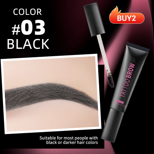 ✨BUY 1 GET 1 FREE! Semi‑Permanent Long‑Lasting Waterproof Eyebrow Gel, Peel‑Off Tattoo Brow Tint Gel, Smudge‑Proof Sweat‑Resistant Natural Brow Color for 3‑Day Bold Brows
