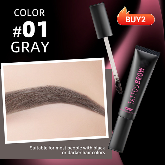 ✨BUY 1 GET 1 FREE! Semi‑Permanent Long‑Lasting Waterproof Eyebrow Gel, Peel‑Off Tattoo Brow Tint Gel, Smudge‑Proof Sweat‑Resistant Natural Brow Color for 3‑Day Bold Brows